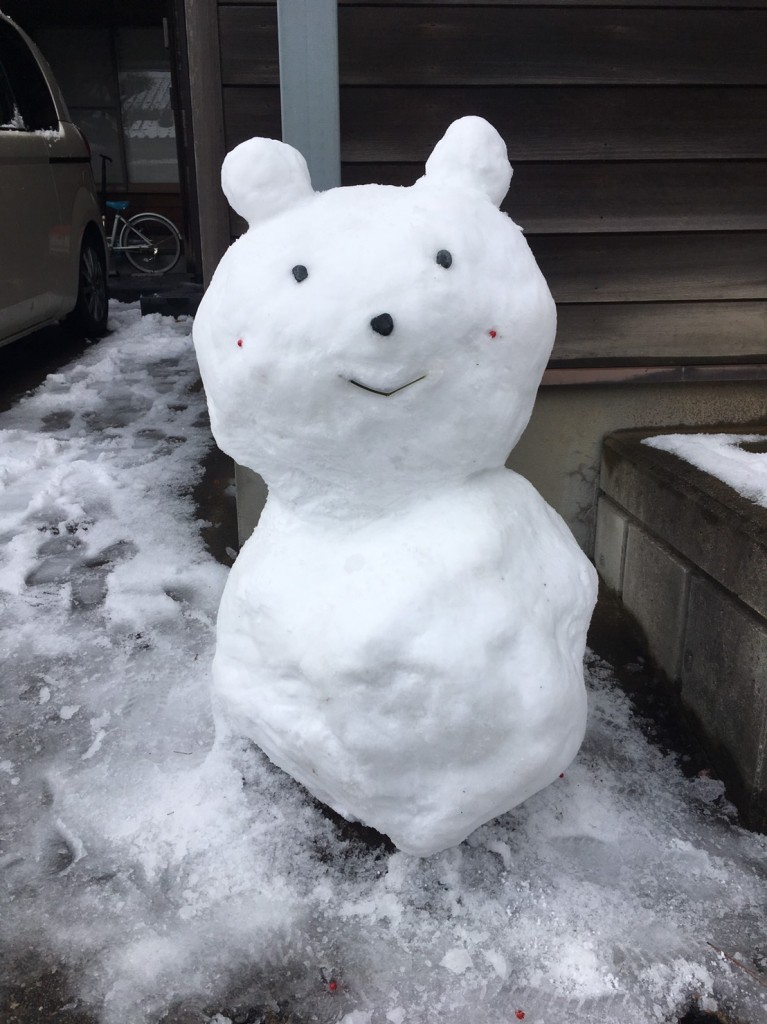 雪だるま写真